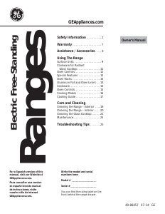 Manual de uso GE JBS10GFSA Cocina