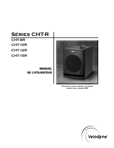 Mode d’emploi Velodyne CHT-10R Haut-parleur