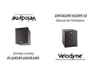 Manual Velodyne CHT-8 Speaker