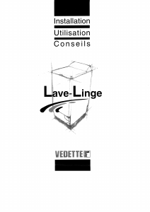 Mode d’emploi Vedette EG7502 Lave-linge