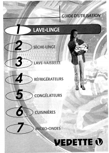 Mode d’emploi Vedette EG7581 Lave-linge