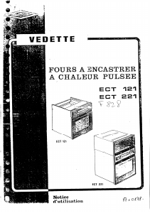 Mode d’emploi Vedette ECt121 Four