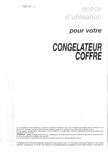 Mode d’emploi Vedette CCN350 Congélateur