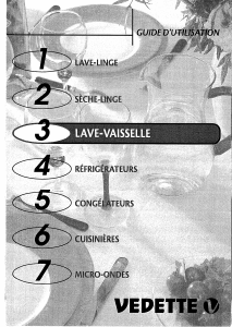 Mode d’emploi Vedette V536 Lave-vaisselle