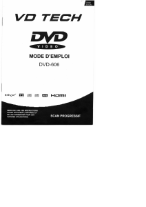 Mode d’emploi VD Tech DVD-606 Lecteur DVD