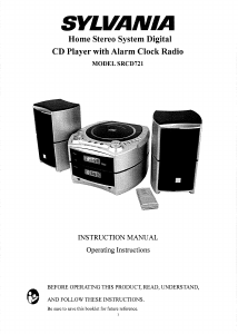 Handleiding Sylvania SRCD721 Stereoset