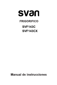 Manual de uso Svan SVF143CX Frigorífico combinado