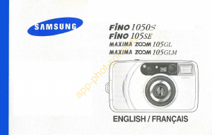 Mode d’emploi Samsung Fino 105SE Camera