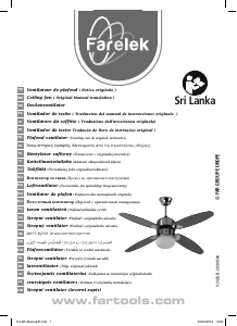 사용 설명서 Farelek Sri Lanka 천장 선풍기