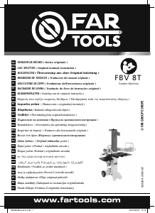 Manual Far Tools FBV 8T Wood Splitter