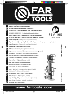 Bruksanvisning Far Tools FBV 10E Vedkløyver