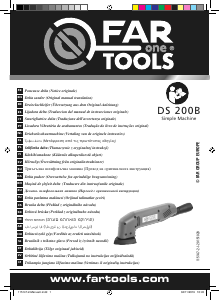 Vadovas Far Tools DS 200B Delta šlifuoklis