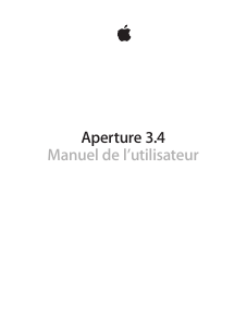 Mode d’emploi Apple Aperture 3.4