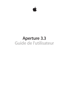 Mode d’emploi Apple Aperture 3.3