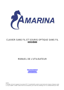 Mode d’emploi Amarina KBS8500 Clavier