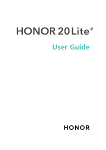 Manual Honor 20 Lite Mobile Phone