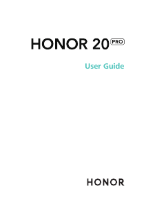 Handleiding Honor 20 Pro Mobiele telefoon