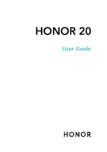 Manual Honor 20 Mobile Phone