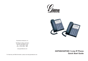 Mode d’emploi Grandstream GXP285 Téléphone IP