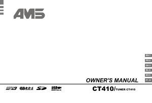 Manual de uso AMS CT410 Radio para coche
