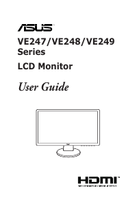 Manual Asus VE248HR LCD Monitor