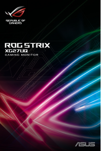 Manuale Asus XG27UQ ROG Strix Monitor LCD