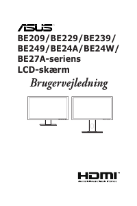 Brugsanvisning Asus BE24AQLB-G LCD-skærm