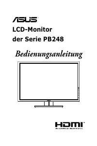 Bedienungsanleitung Asus PB248Q LCD monitor