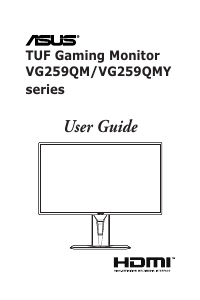 Handleiding Asus VG259QMY TUF Gaming LCD monitor