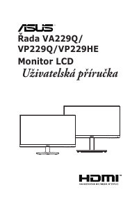 Manuál Asus VP229HE LCD monitor