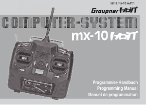 Handleiding Graupner MX-10 RC Controller