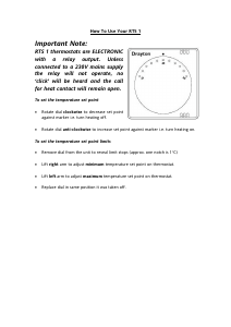 Handleiding Drayton RTS 1 Thermostaat