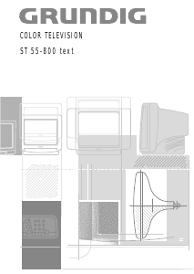 Manual Grundig ST 55-800 text Television