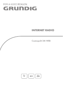 Mode d’emploi Grundig Cosmopolit 3M WEB Radio