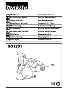 Kullanım kılavuzu Makita SG1251 Kanal açma makinesi