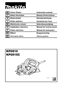 Manual de uso Makita KP0810 Cepillo