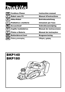 Manual de uso Makita BKP180 Cepillo