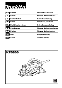 Manual Makita KP0800 Planer