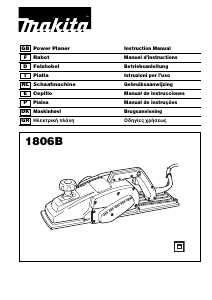 Manual Makita 1806B Plaina