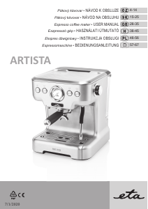 Instrukcja Eta Artista 4181 90000 Ekspres do espresso