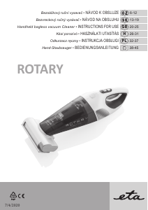 Manual Eta Rotary 1425 90000 Handheld Vacuum