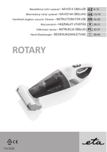 Manual Eta Rotary 2425 90000 Handheld Vacuum