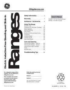 Manual GE PHB920SFSS Profile Range