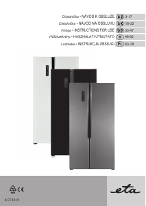 Manual Eta Side-by-Side 138890010 Fridge-Freezer