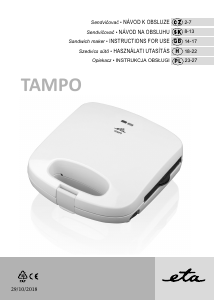 Handleiding Eta Tampo 4156 90000 Contactgrill