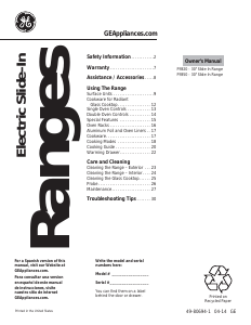 Manual GE PS920SFSS Profile Range