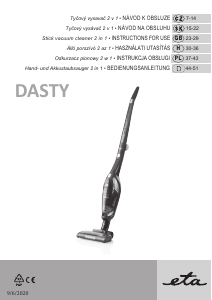 Manual Eta Dasty 3447 90000 Vacuum Cleaner
