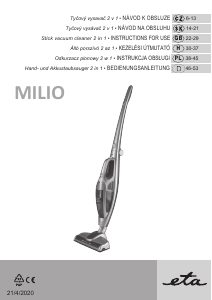 Manual Eta Milio 444690000 Vacuum Cleaner