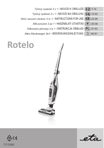 Manual Eta Rotelo 5448 90000 Vacuum Cleaner