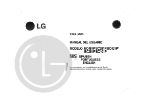 Manual de uso LG BC401P Grabadora de vídeo